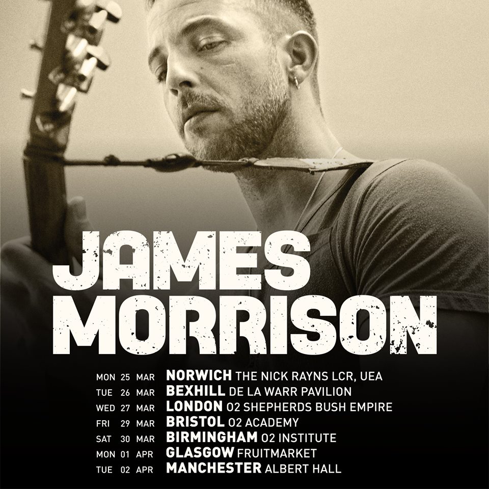 James Morrison to perform live show at Bristol's O2 Academy in March